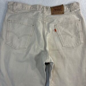 Vintage Levis 550 Relaxed Jeans Men 36x34 Beige Orange Tab Loose 90s USA Skater